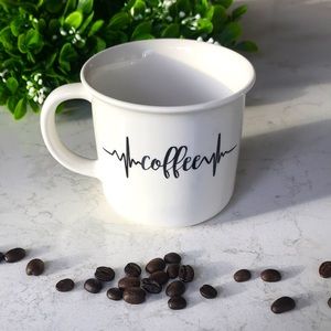 🎁4/$25 - HEARTBEAT coffee mug - NEW